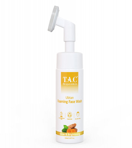 TAC - The Ayurveda Co. Ubtan Foaming Face Wash for Tan Removal and Skin Brightening, 150 ml (pack of 2) free ship
