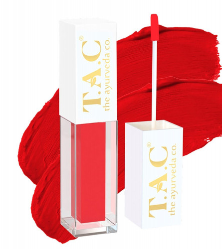 TAC - The Ayurveda Co. Liquid Matte Miss Red Lipstick, 5 ml (pack of 2) free ship