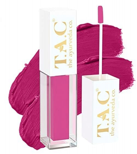 TAC - The Ayurveda Co. Liquid Matte Pink Flatter Lipstick, 5 ml (pack of 2) free ship