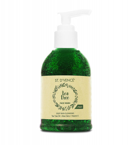 St. D'Vence 100% Natural Tea Tree Oil & Neem Face Wash, 150 ml (pack of 2) free ship