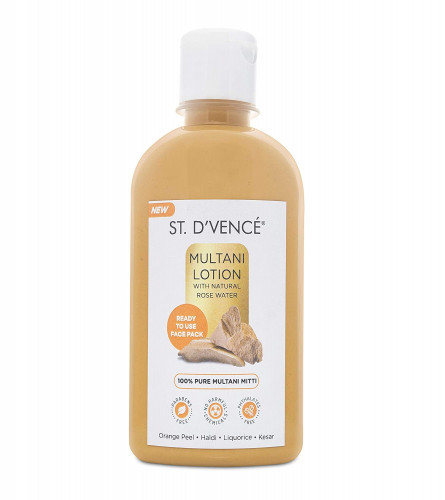 ST. D'VENCÉ Multani Mitti Face Pack | Rose Water & Haldi Powder