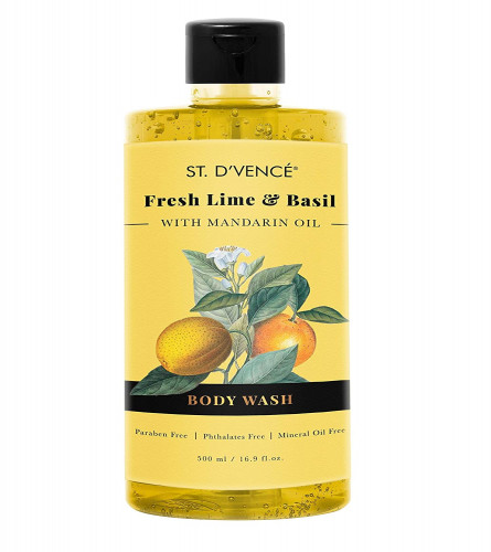 St. D’Vence Refreshing Lime & Basil Body Wash, 500 ml (free shiping)