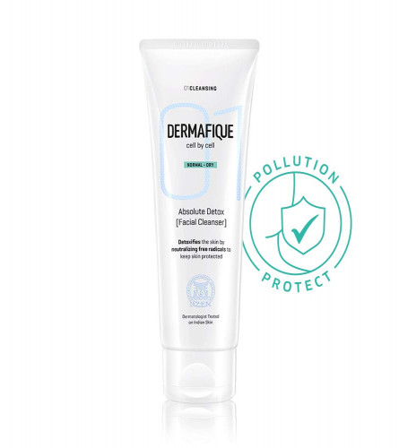 Dermafique - Absolute Detox Facial Cleanser Anti Pollution exfoliating Face Wash, 100 ml (Pack of 2)Fs