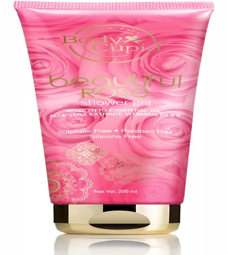 Body Cupid Beautiful Rose Shower Gel - With Rose essential oil - 200 ml (pack 2) free ship