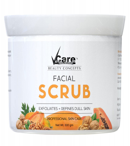VCare Facial Scrub For Glowing Skin 300g (Fs)