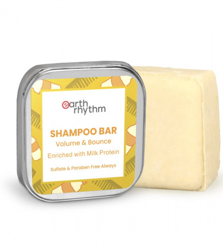 Earth Rhythm Milk Shampoo Bars Tin For Men & Women 80g (Pack of 2)Fs