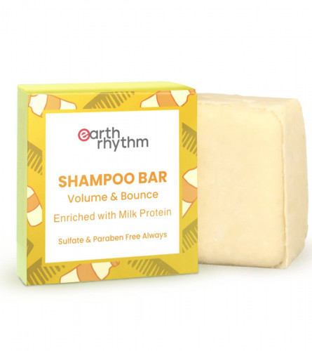 Earth Rhythm Milk Shampoo Bars Cardboard For Men & Women 80g (Pack of 2)Fs