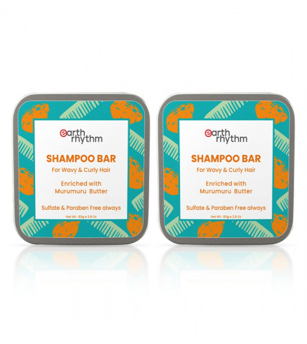 Earth Rhythm Murumuru Butter Shampoo Bars For Men & Women 80g (Pack of 2)Fs