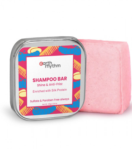 Earth Rhythm Silk Shampoo Bars Shampoo Bar For Men & Women 80g (Pack of 2)Fs