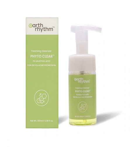 Earth Rhythm Phyto Clear Foaming Face Wash Men & Women 100 ml (Pack of 2)Fs