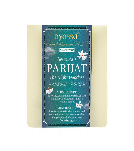 Nyassa Luxurious Parijat Handmade Natural Bathing Soap | 150 gm (pack 2) free ship