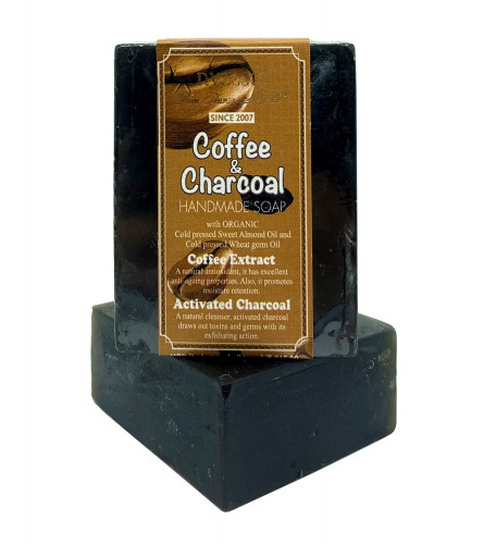 Nyassa Coffee and Charcoal Handmade soap, 150 gm x 2 pack (free shipping)
