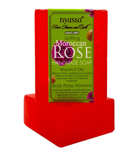 Nyassa Moroccan Rose Handmade Soap, 150 gm x 2 pack (free shipping)
