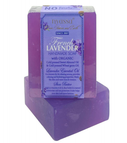 Nyassa Luxurious French Lavender Handmade Natural Bathing Soap | 150 gm (free shipping)
