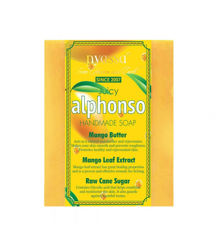 Nyassa Alphonso Handmade Sugar Soap, 150 gm (pack 2) free ship