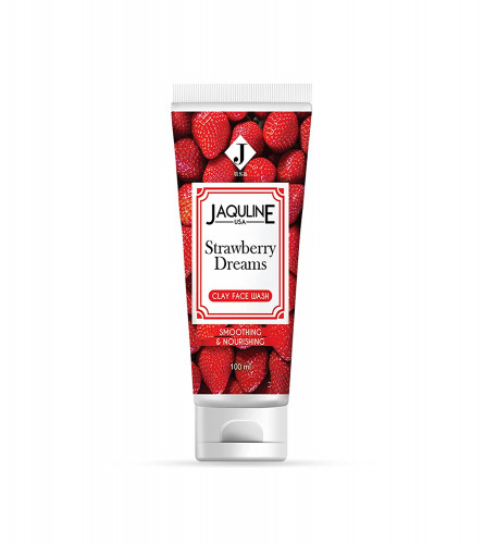 Jaquline USA Strawberry Dreams Clay Face Wash, 100 ml (pack 2) free shipping