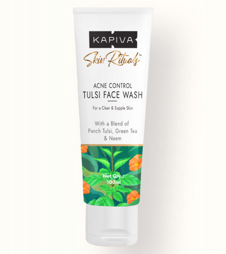 Kapiva Acne Control Tulsi Face Wash 100 ml (Pack of 2) Fs