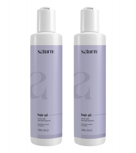 Saturn by GHC Hair Growth Oil For Hair Fall, 200 ml (Pack of 2) free ship