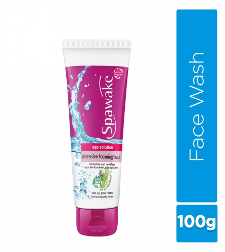 Spawake Anti Aging Face Wash, Age Solution Intensive Foaming Wash, 100g (Pack of 2) Fs