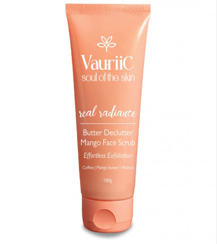 VauriiC Butter Mango Face Scrub for Glowing Skin, 100 gm (pack of 2) free ship
