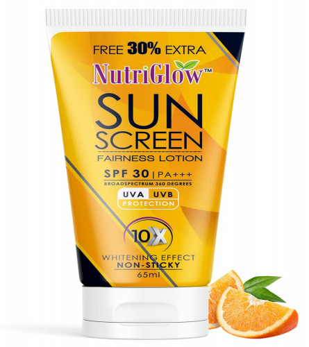 NutriGlow Sunscreen Fairness Lotion 65 ml (Pack of 2) Fs