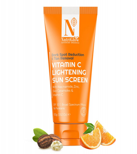 NutriGlow Advanced Organics Vitamin C Lightening Sunscreen 100 GM