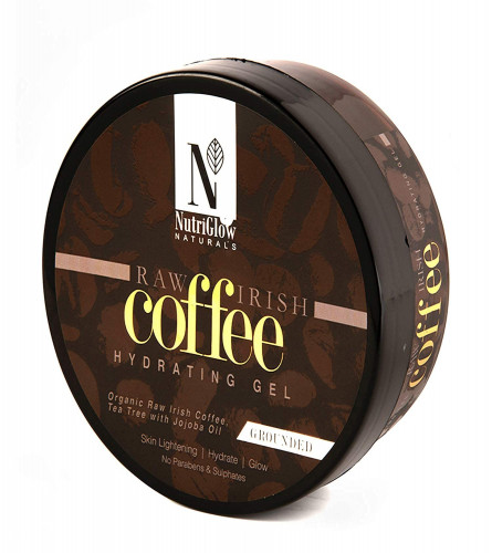 NutriGlow NATURAL'S Coffee Hydrating Gel, Organic Raw Irish Coffee 200 gm (Pack of 2) Fs