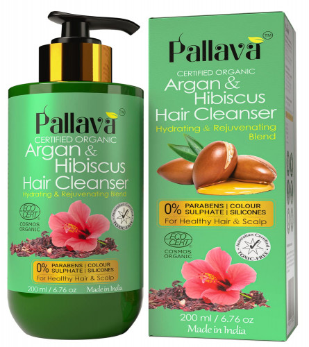 Pallava | Hair Fall Control Shampoo | For Men & Women - Suitable For Oily Hair Scalp, Sulphate & Paraben Free, 200 ml (free shipping)