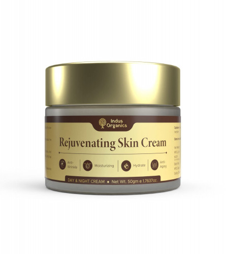 Indus Organics Rejuvenating Skin Cream, Anti-Aging Cream for women, Moisturizing, Forming & Smoothing, Wrinkle Lift | 50 gm | pack 2