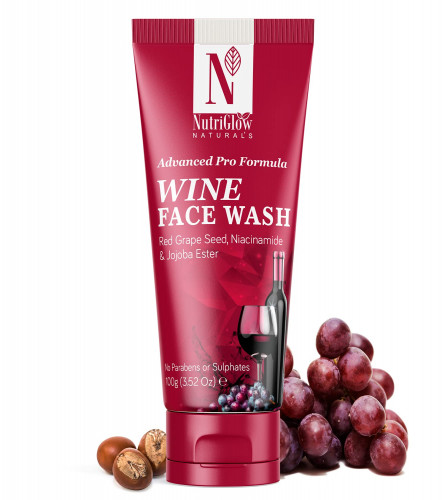NutriGlow NATURAL'S Advanced Pro Formula Wine Face Wash 100 gm (pack of 2)