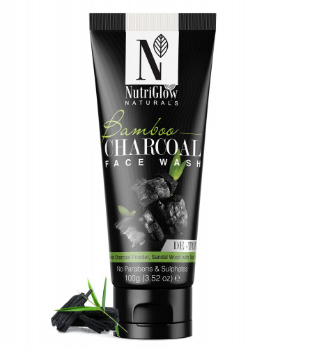 NutriGlow NATURAL'S Bamboo Charcoal Face Wash 100 gm  (Pack of 2)