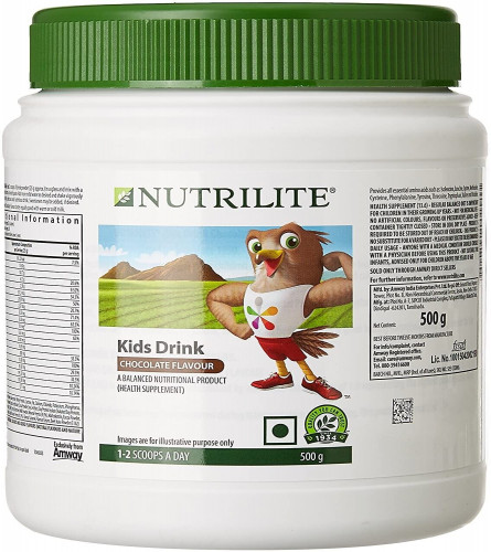 Nutrilite Kids Drink Chocolate Flavor With Essential Vitamins and Minerals 500gm