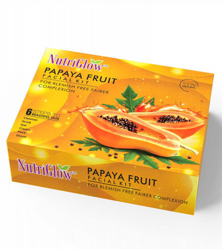 NutriGlow Papaya Facial Kit 6-Pieces 250gm + 10ml