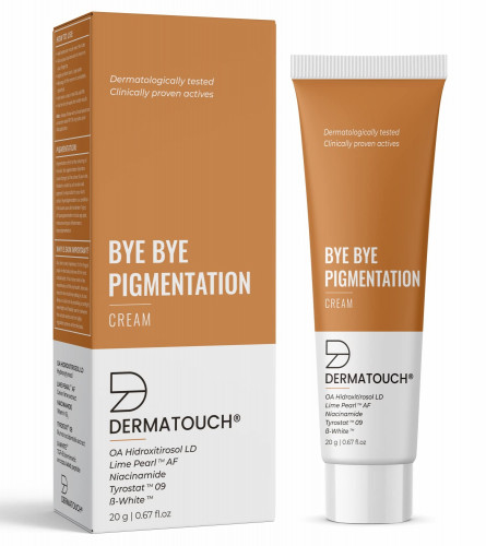 DERMATOUCH Bye Bye Pigmentation Cream || Anti Pigmentation Cream for Women/Men with Niacinamide, B-White, Lime Pearl, OA Hidroxitirosol LD & Tyrostat - 20G