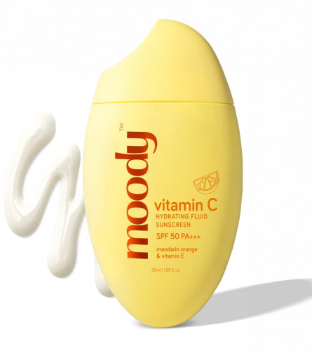 Moody Vitamin C Hydrating Fluid Sunscreen SPF 50 PA +++ | 50 ml (free shipping)