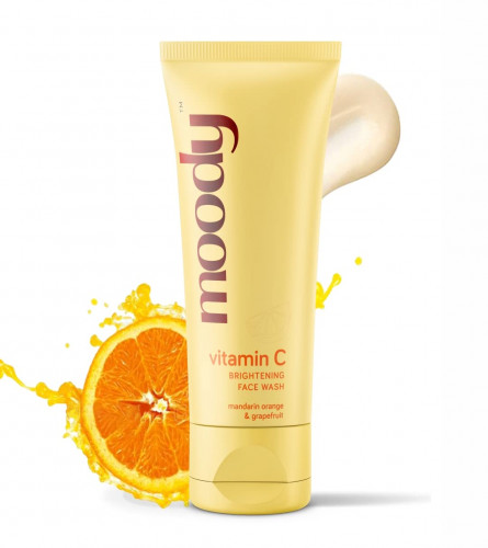 Moody Vitamin C Face Wash for Glowing Skin, Brightening & Hydrating | 100 ml (pack of 2) free shipping