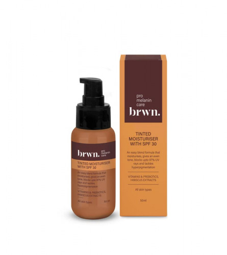 Brwn Tinted Moisturiser for face, 50 ml | Amber (pack of 2) free shipping