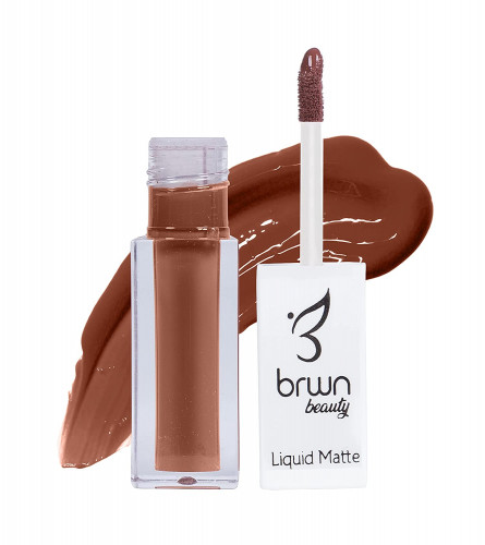 Brwn Beauty Liquid Matte Lipstick Long Lasting Waterproof Non Drying Super Stay Matte Finish  (Brown Nude, 30 ml) free shipping