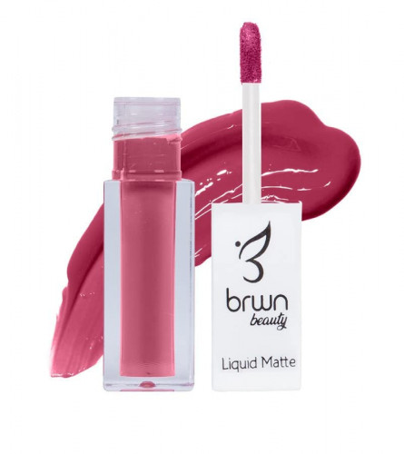 Brwn Beauty Liquid Matte Lipstick Long Lasting Waterproof Non Drying Super Stay Matte Finish  (pink, 30 ml)