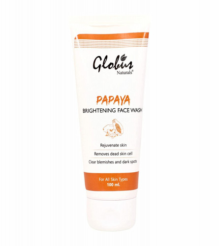 Globus Naturals Purifying Papaya Face Wash, For Tan Removal & Pigmentation, 100 ml (pack of 3) free shipping