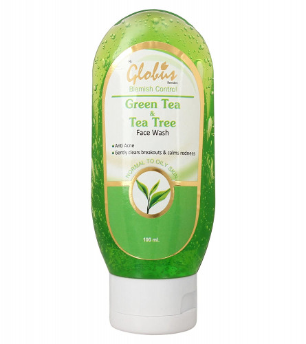Globus Green Tea & Tea Tree Face Wash, 100 Ml (pack of 3) free shipping
