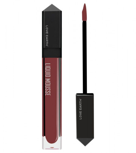 Love Earth Liquid Mousse Lipstick - Spicy Sangria Matte Finish | 6 ml (pack of 2) free shipping