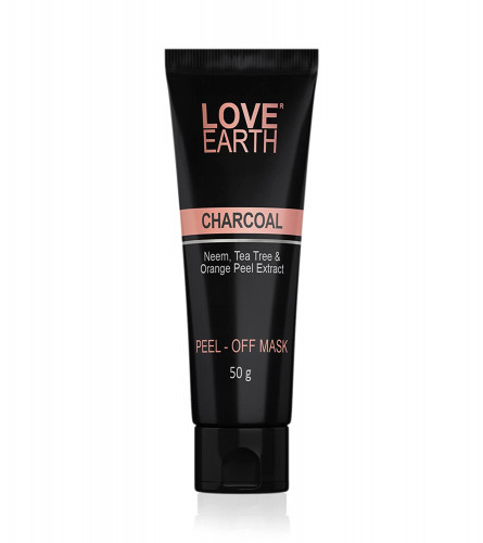 Love Earth Charcoal Peel Off Mask with Activated Charcoal and Neem Extracts