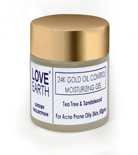 Love Earth 24K Gold Oil Control Moisturizing Gel, 50 gm | free shipping