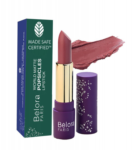 Belora Paris World Matte Lipstick Vitamin C Popsicles - Transferproof I Vegan I 4.2 GM-02 Mulberry Meher (pack of 2)