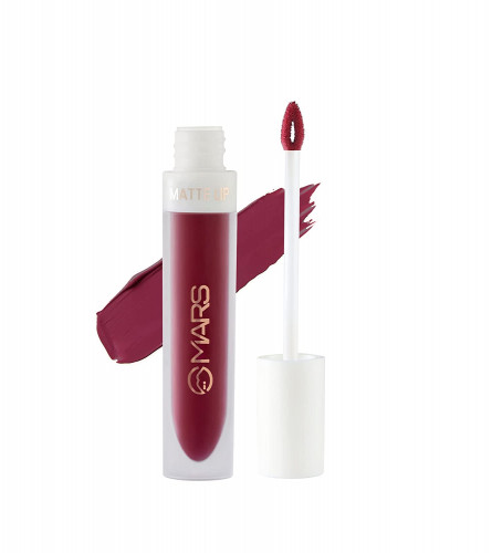 MARS Matte Liquid Long Lasting Lip Color 04-Dark Teaser 4.5 ml (Pack of 2)