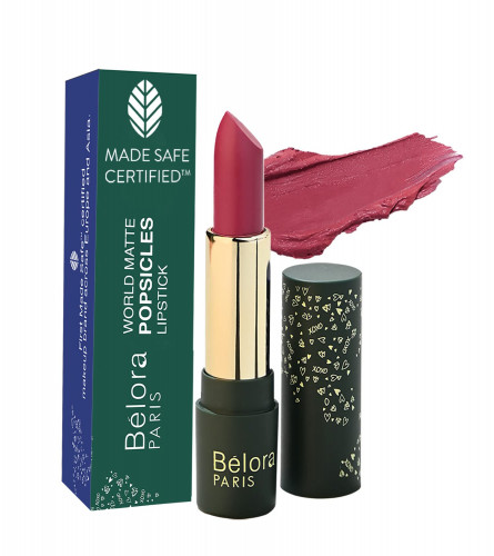 Belora Paris World Matte Lipstick Vitamin C Popsicles - Transferproof I Vegan I 4.2 GM- 19 Nude Hazelnut (pack of 2)