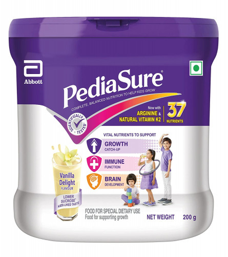 Pediasure Health and Nutrition Drink Powder 200g Jar, Vanilla Delight Flavour, (Free shipping world)