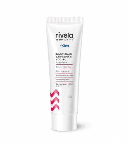 Rivela Dermascience Anti-Acne Gel By Cipla | For Active Acne, Oil Control, Smooth and Supple Skin | 30 ml (pack of 2)