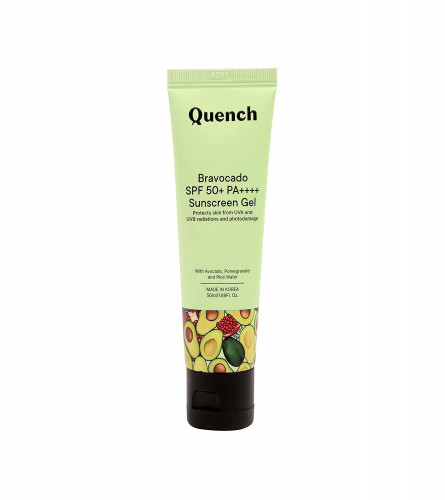 Quench Botanics Bravocado SPF 50+ PA++++ Sunscreen Gel | 50 ml x 2 pack (free shipping)